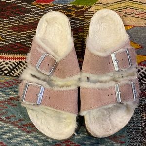 Birkenstock Arizona shearling sandals